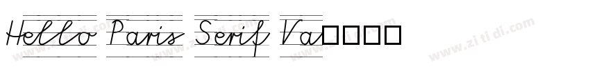 Hello Paris Serif Va字体转换